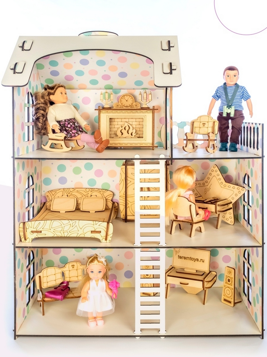 Мебель для кукол 10 см