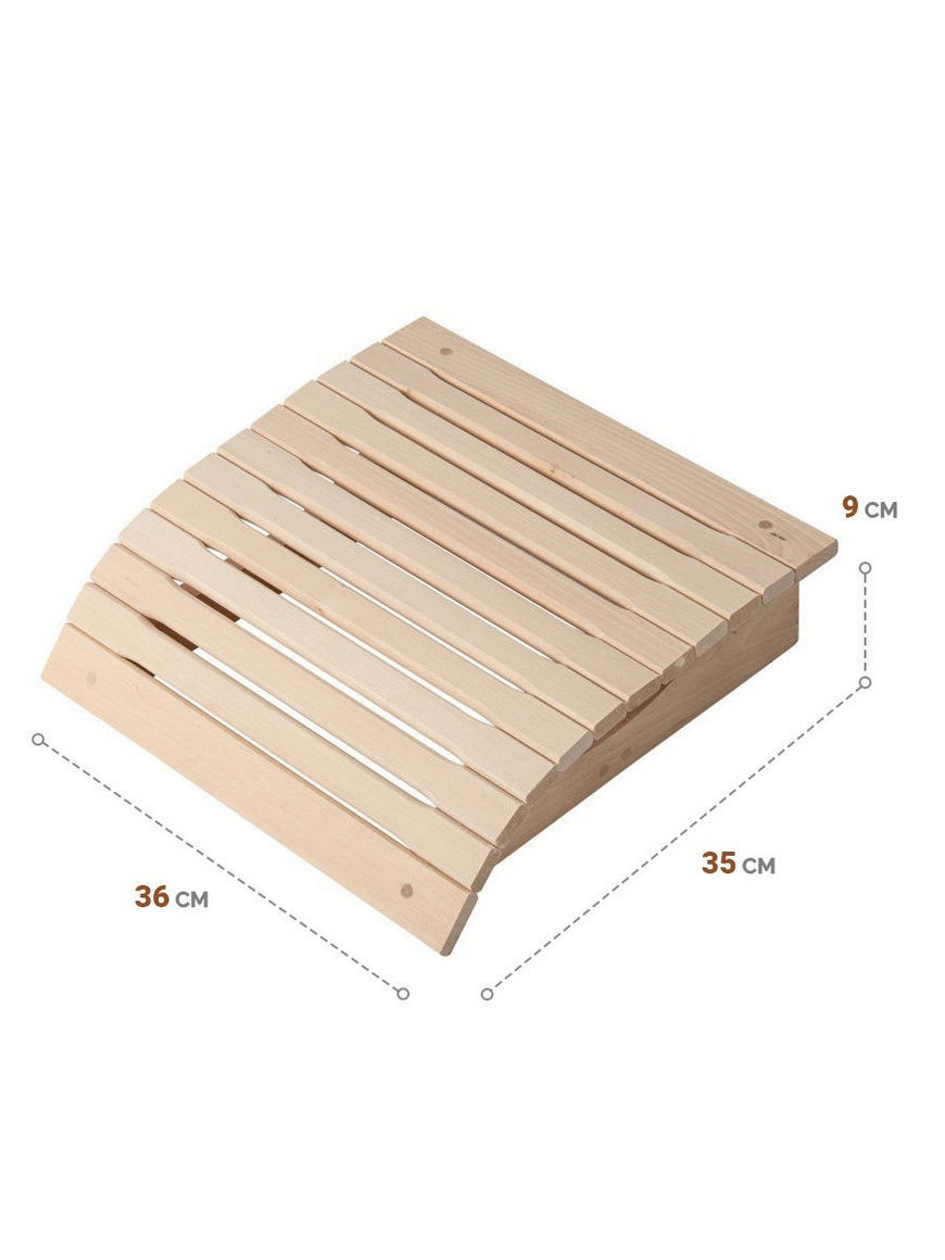 Подголовник анатомический из липы, подголовник в баню, товары для бани и  сауны Kurase | Купить с доставкой в интернет-магазине kandi.ru