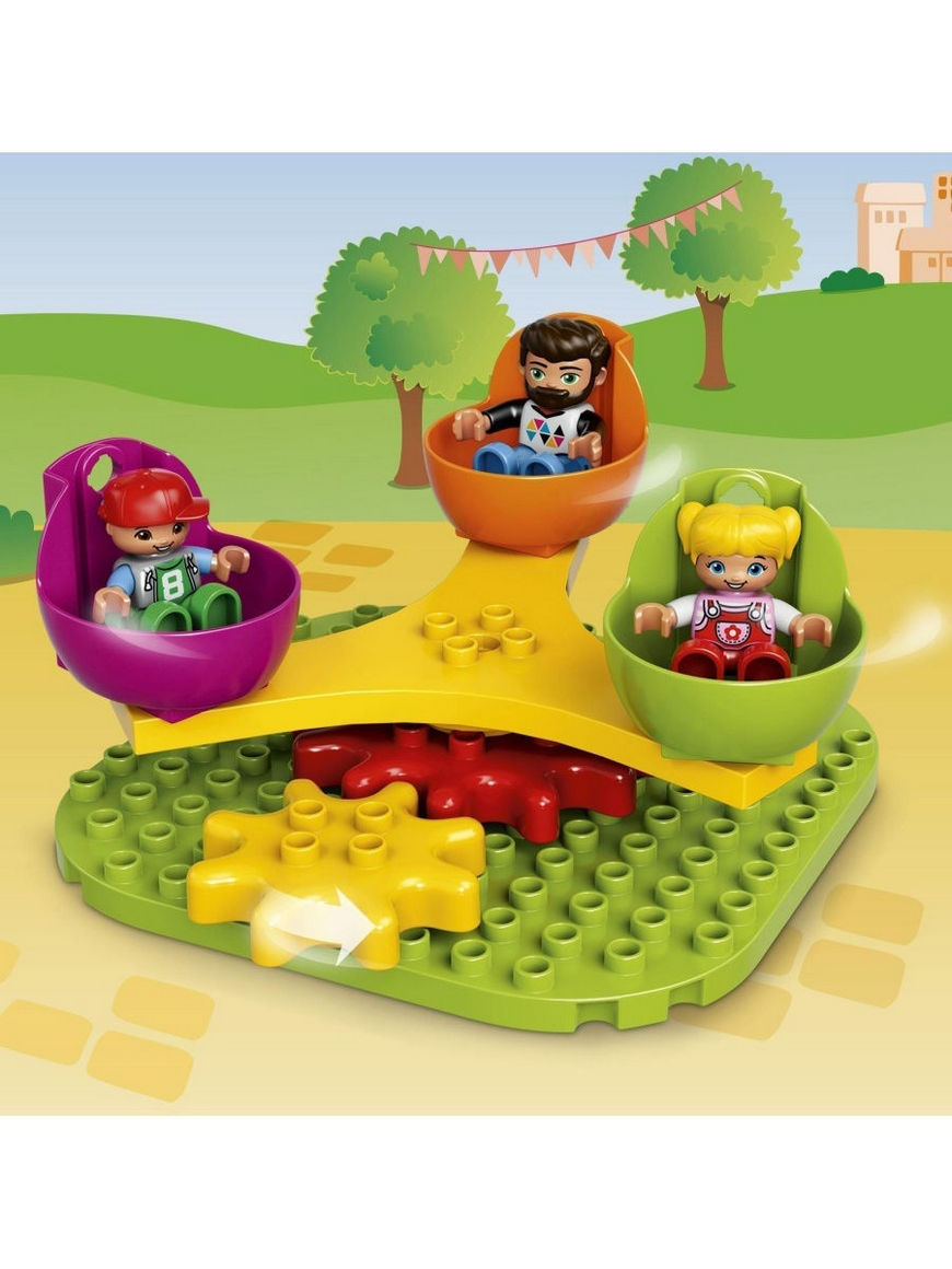 Конструктор LEGO DUPLO Town 10840 Большой парк аттракционов / карусель,  игрушка для детей | Купить с доставкой в интернет-магазине kandi.ru