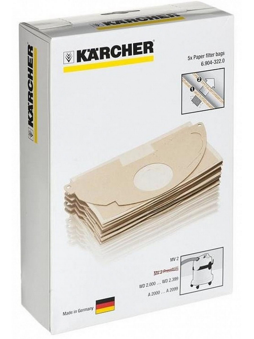 Мешки для пылесоса керхер wd2. Karcher мешки бумажные 6.904-322. Karcher 5 шт. (6.904-322.0. Фильтр-мешок бумажный 5 шт. Для пылесосов Karcher 6.904-322. Мешки для Керхер WD 2.