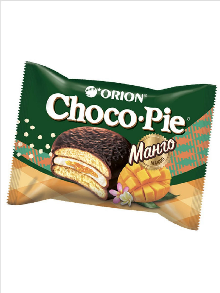 Мучное кондитерское изделие Choco Pie MANGO (Чоко пай Манго) 360 гр (12  штук по 30 гр.) ОРИОН Group | Купить с доставкой в интернет-магазине  kandi.ru