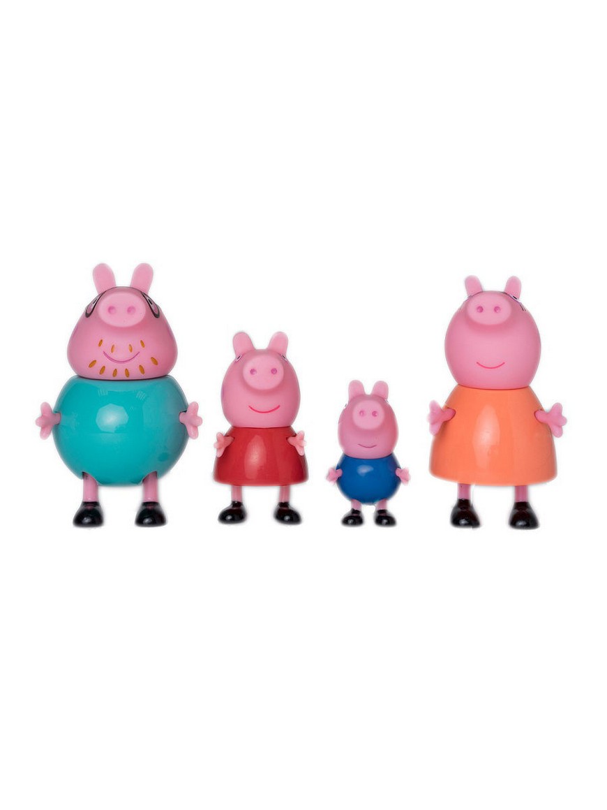 Peppa Pig Игровой набор Семья Свинки Пеппы, 4 фигурки | Купить с доставкой  в интернет-магазине kandi.ru