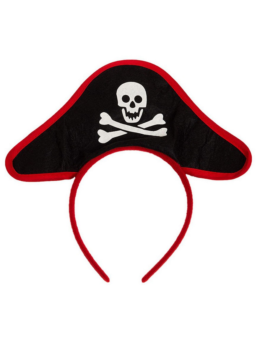 Шляпа пирата. Треуголка пирата. Пиратская шляпа. Головной убор пирата. Ободок Пиратская шляпа.