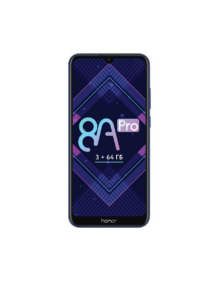 Honor Смартфон 8A Pro: 6,09 720x1560/IPS MediaTek MT6765 3Gb/64Gb 13Mp/8Mp  3020mAh | Купить с доставкой в интернет-магазине kandi.ru