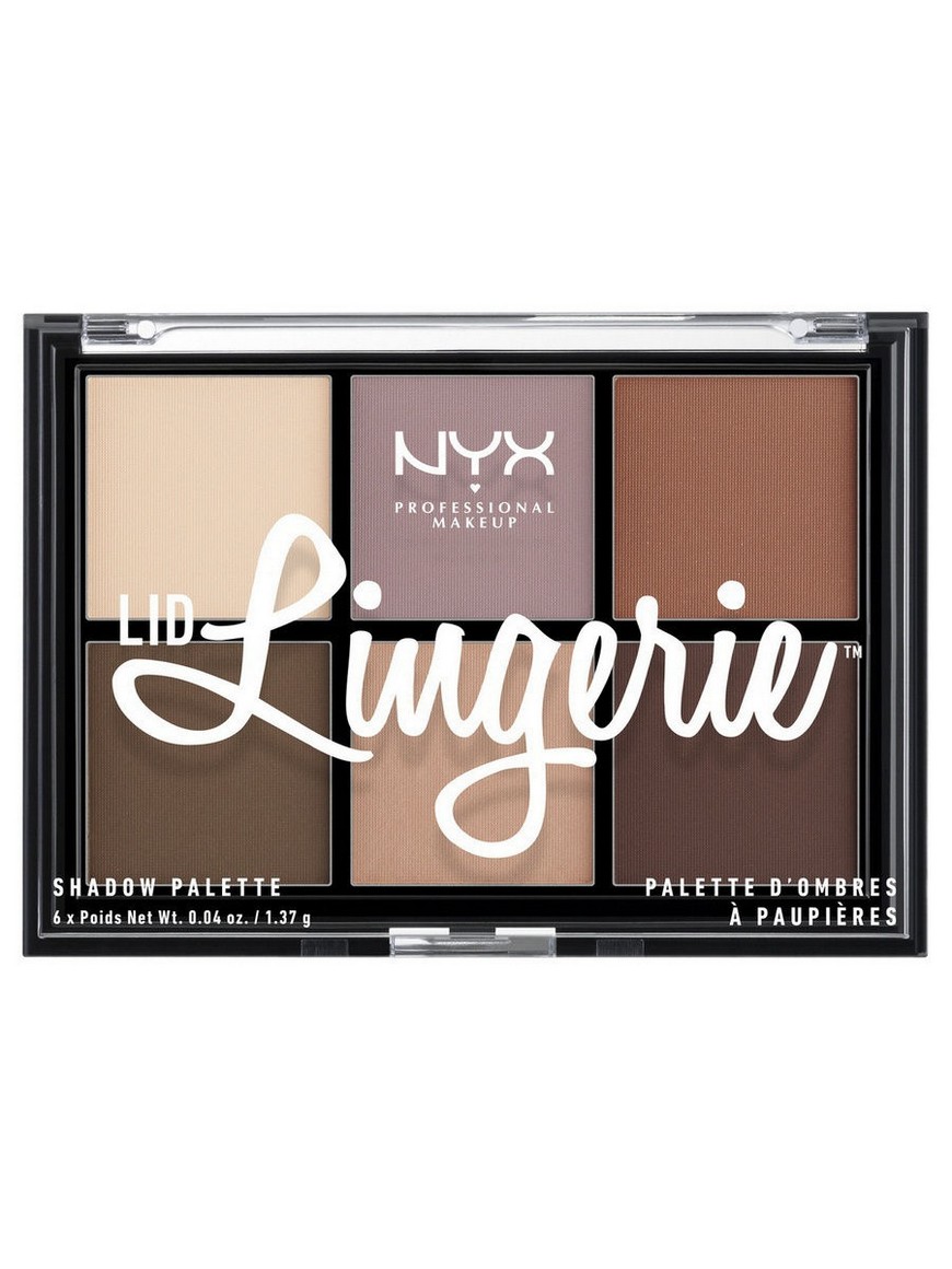 Палетка теней Lid Lingerie Shadow Palette, оттенок 01, нюдовый, матовый  финиш, 6*1.37 гр NYX PROFESSIONAL MAKEUP | Купить с доставкой в  интернет-магазине kandi.ru