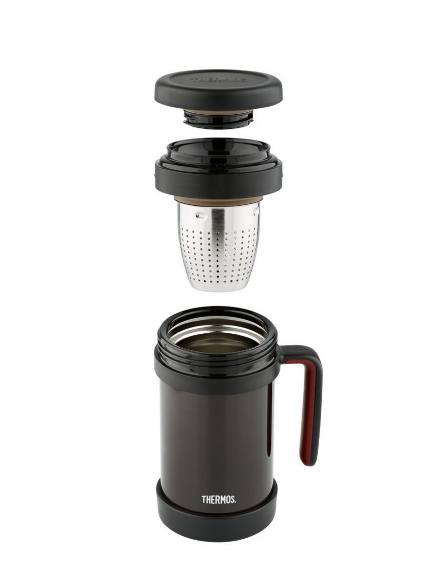 Термос с ситечком. Термос Thermos TCMF-501. Thermos TCMF-501 0.5Л (черный). Thermos 0.5 л из нержавеющей стали с ситом TCMF-501. Thermos 923622.