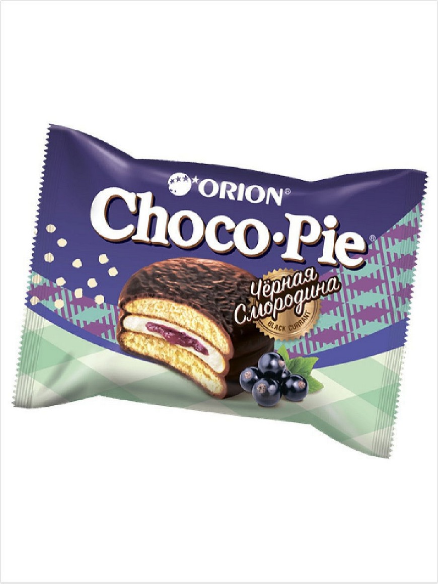 Мучное кондитерское изделие ORION Choco Pie BLACK CURRANT (Чоко пай Чёрная  смородина) 360 гр. ОРИОН Group | Купить с доставкой в интернет-магазине  kandi.ru