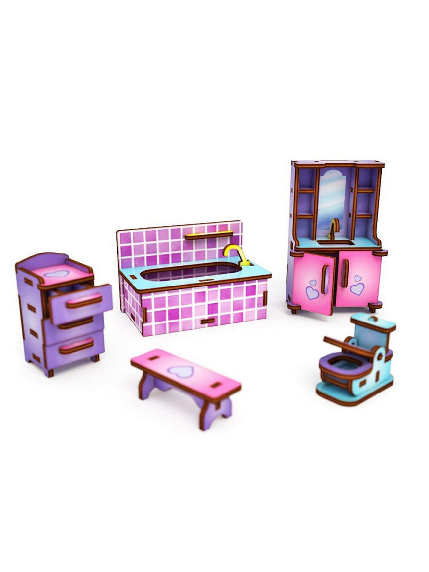 Набор мебели для кукол dolodom фиолетовый Мистик