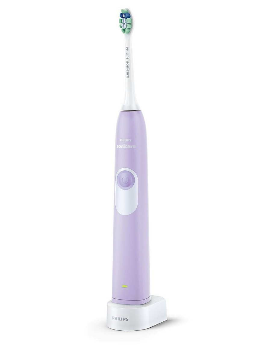электрическая зубная щетка фиолетовая