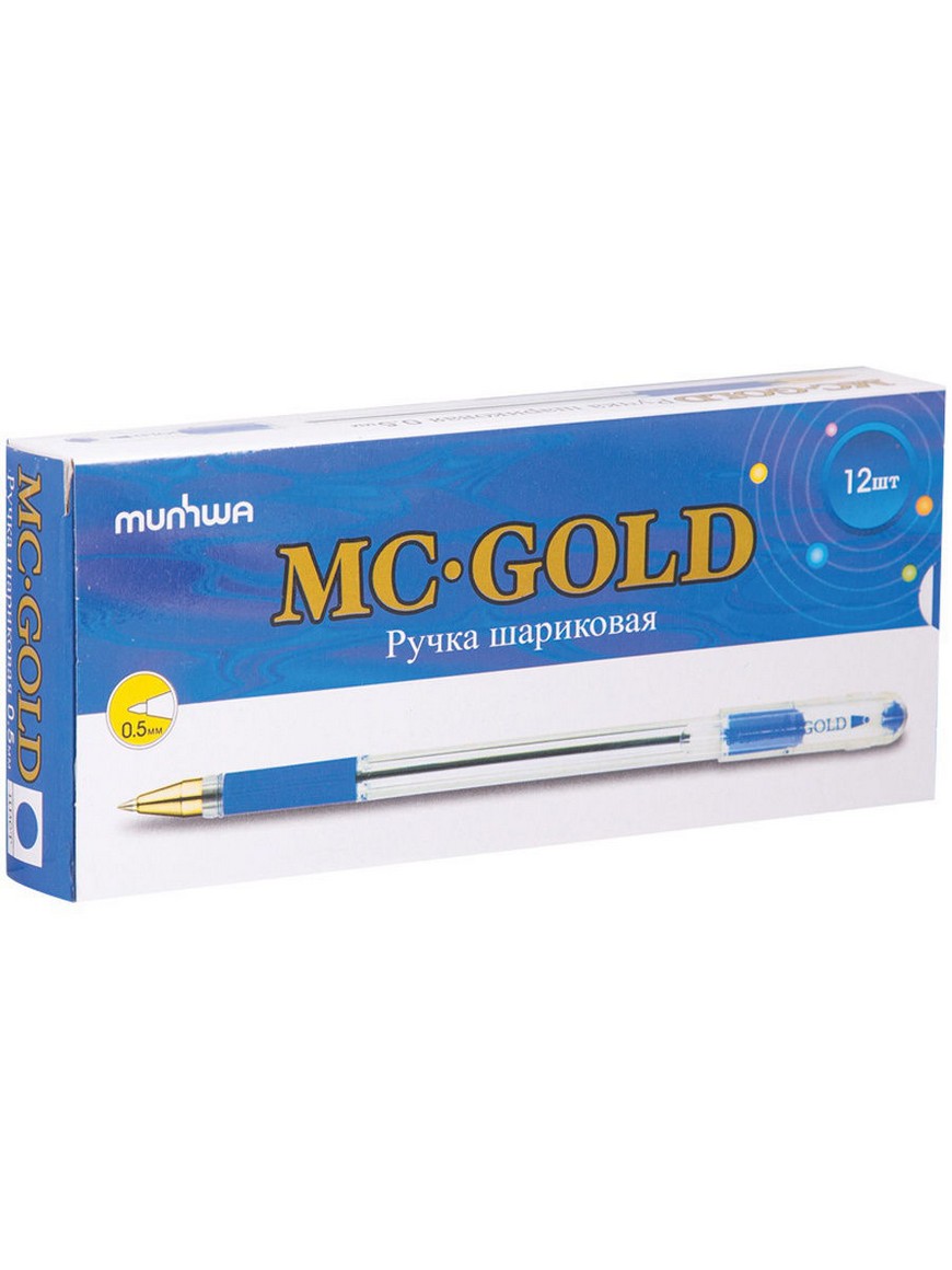 Mc gold ручка. MUNHWA ручка шариковая MC Gold. Ручка MUNHWA MC Gold 0.5. Ручка шариковая MUNHWA "MC Gold" синяя, 0,5мм, грип, штрих-код. Ручка шариковая MUNHWA MC Gold синяя 0.5мм.