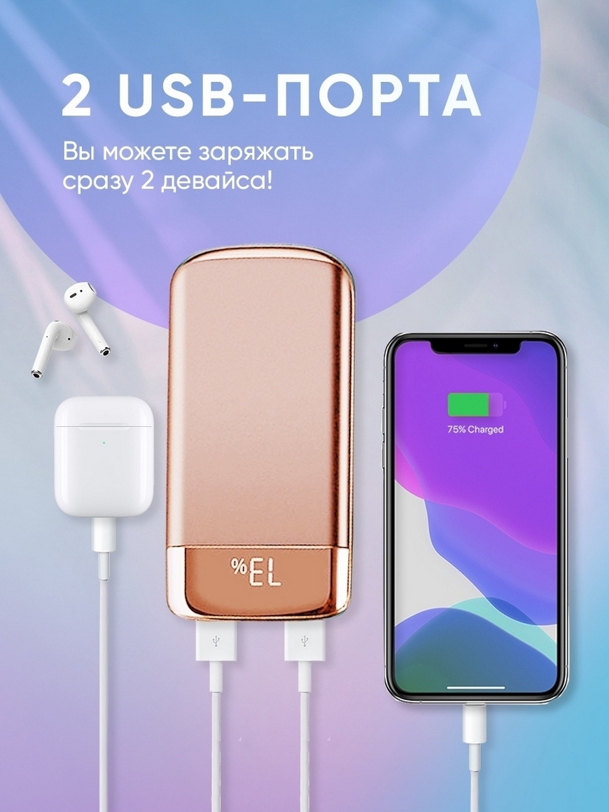 Power bank - Зарядник 10000 mah - Повербанк для телефона/планшета - Внешняя  батарея - Пауэр банк Artix | Купить с доставкой в интернет-магазине kandi.ru