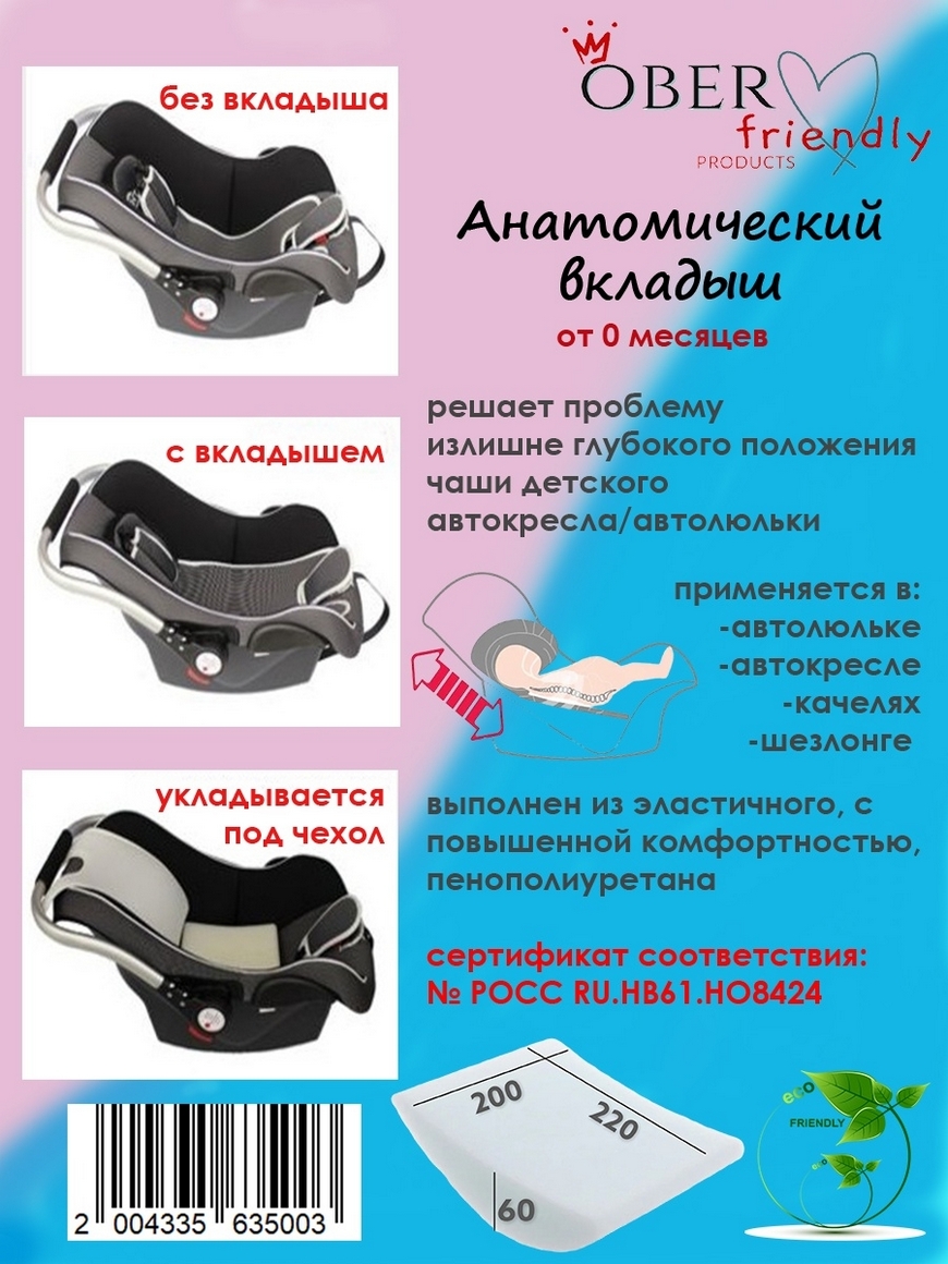 Вкладыш для новорождённых - до какого возраста ? — 8 ответов | форум Babyblog